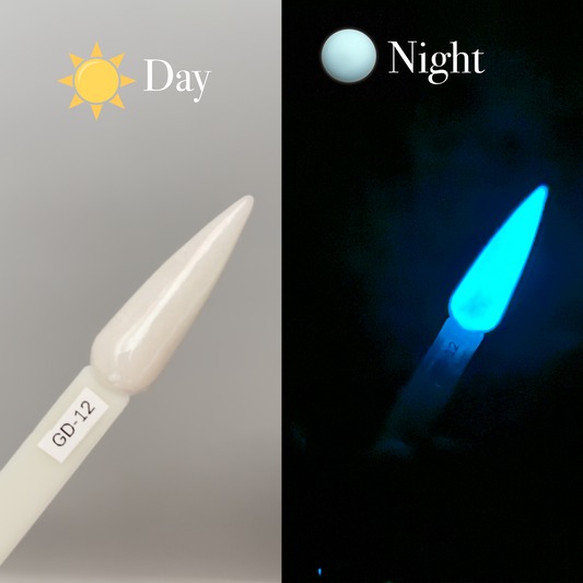 GD12- White to Blue dipping powder