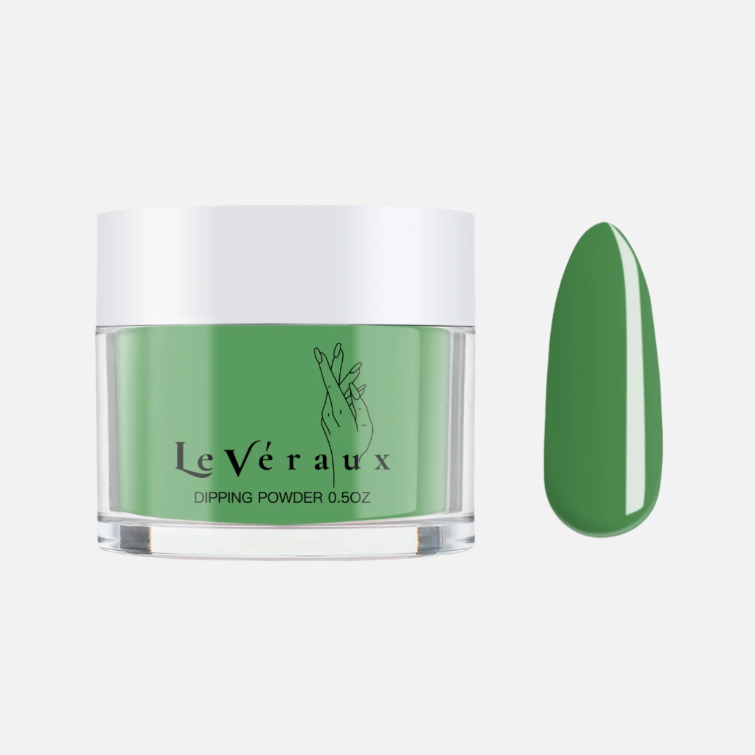 Y-Green dipping powder – vibrant lime green nail shade for bold, fresh manicures
