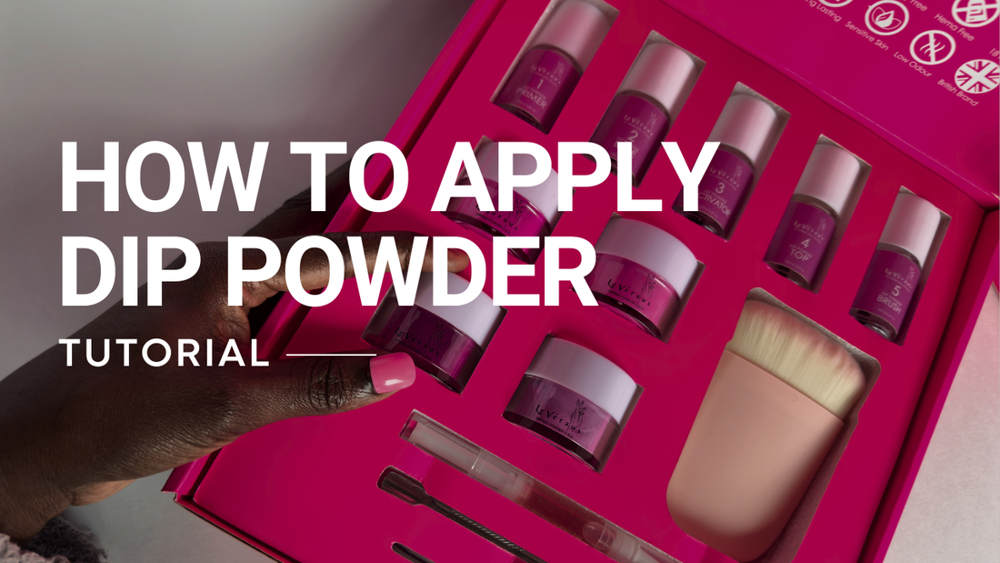 how to apply dip powder starter kit at home