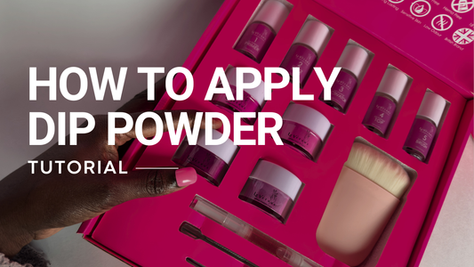 how to apply dip powder starter kit at home