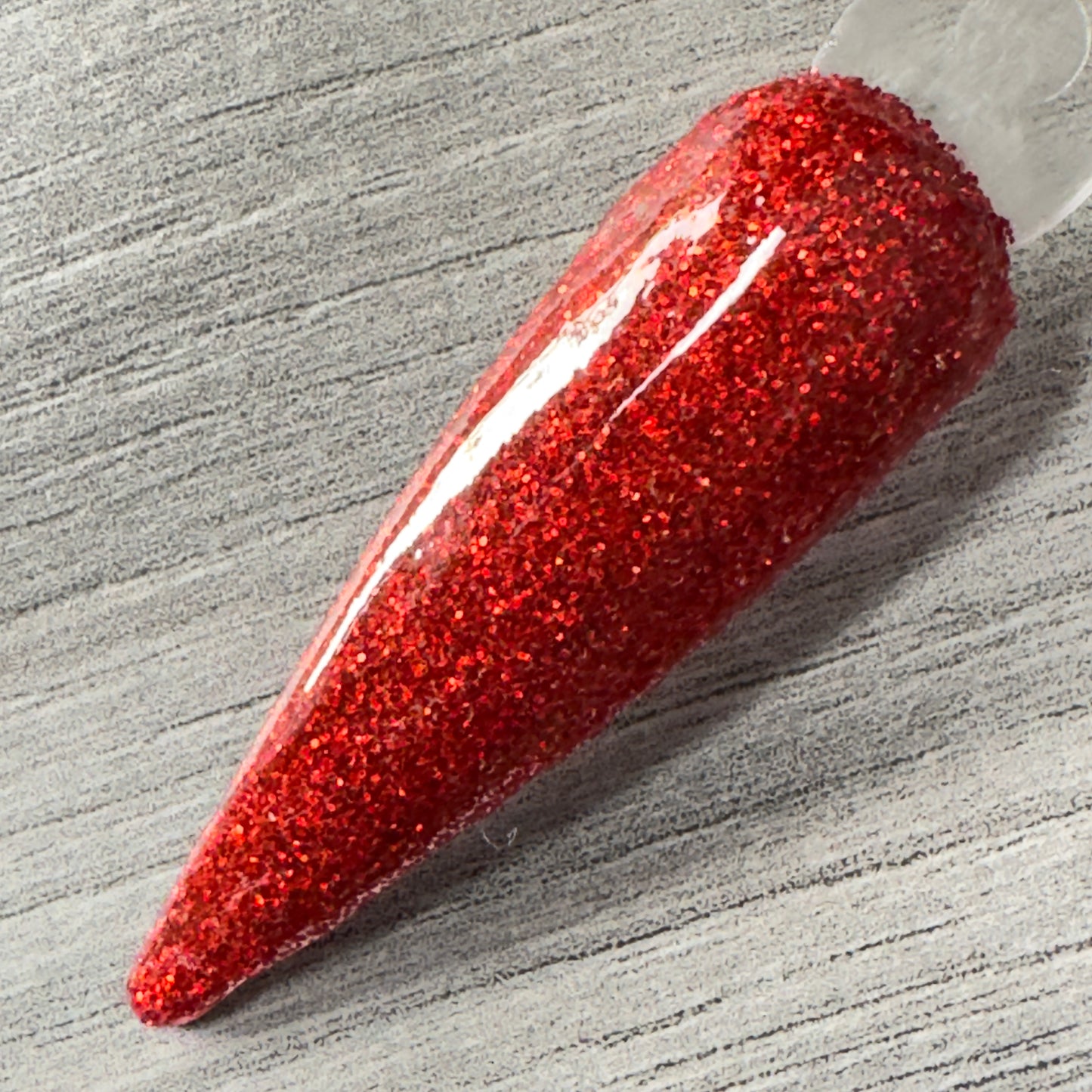 Crimson Kiss – Red Glitter Nail Dip Powder