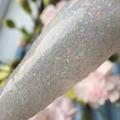 Opaline - Iridescent White Glitter Nail Dip Powder