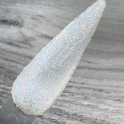 Opaline - Iridescent White Glitter Nail Dip Powder