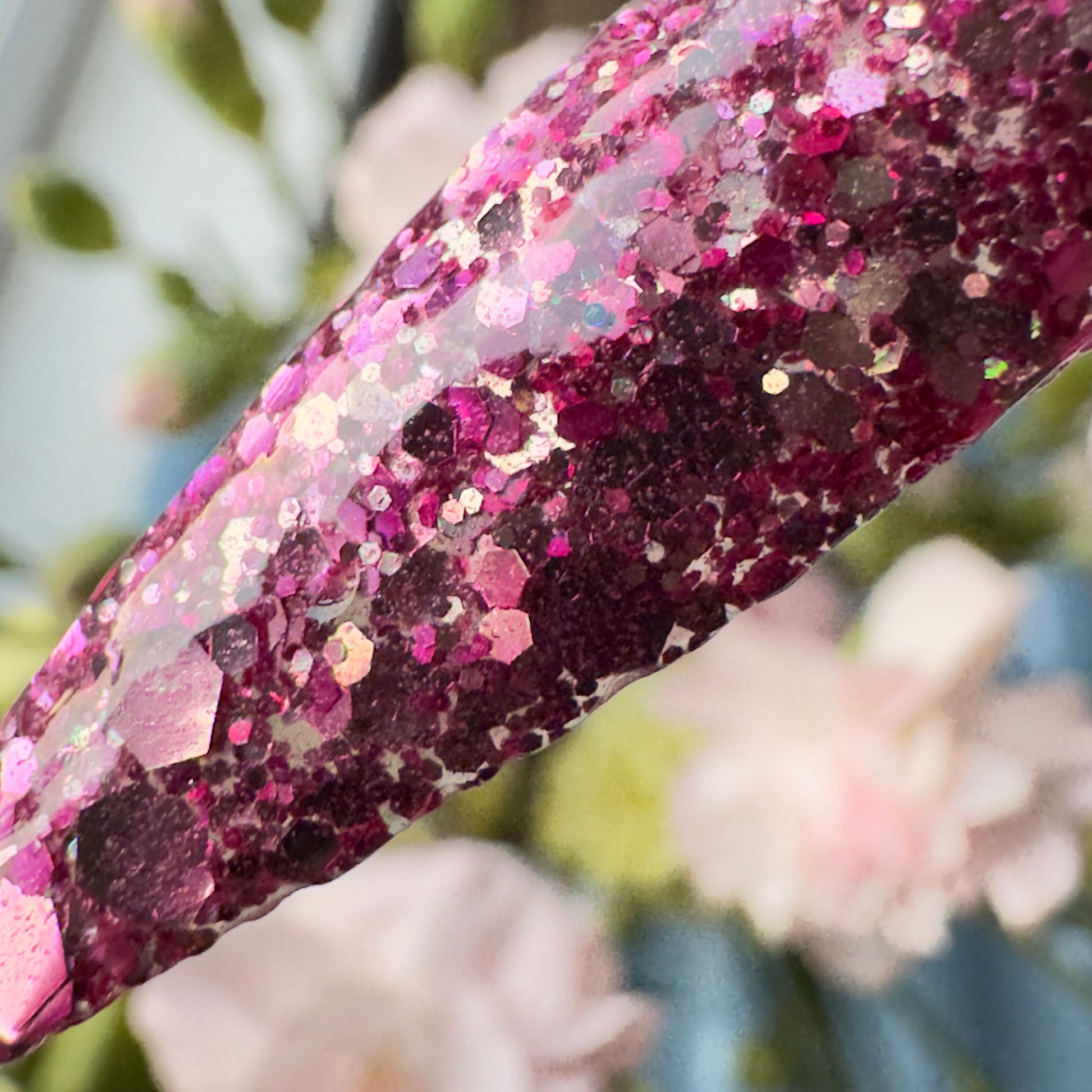 Midnight Rose - Pink Glitter Dip Powder