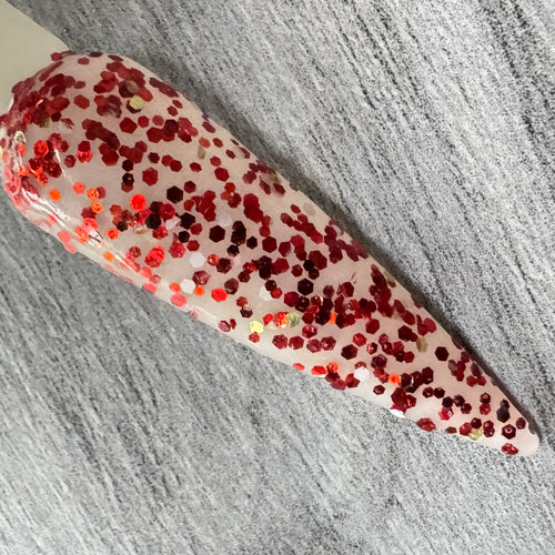 All the Jingle Ladies |Red Glitter Dip Powder