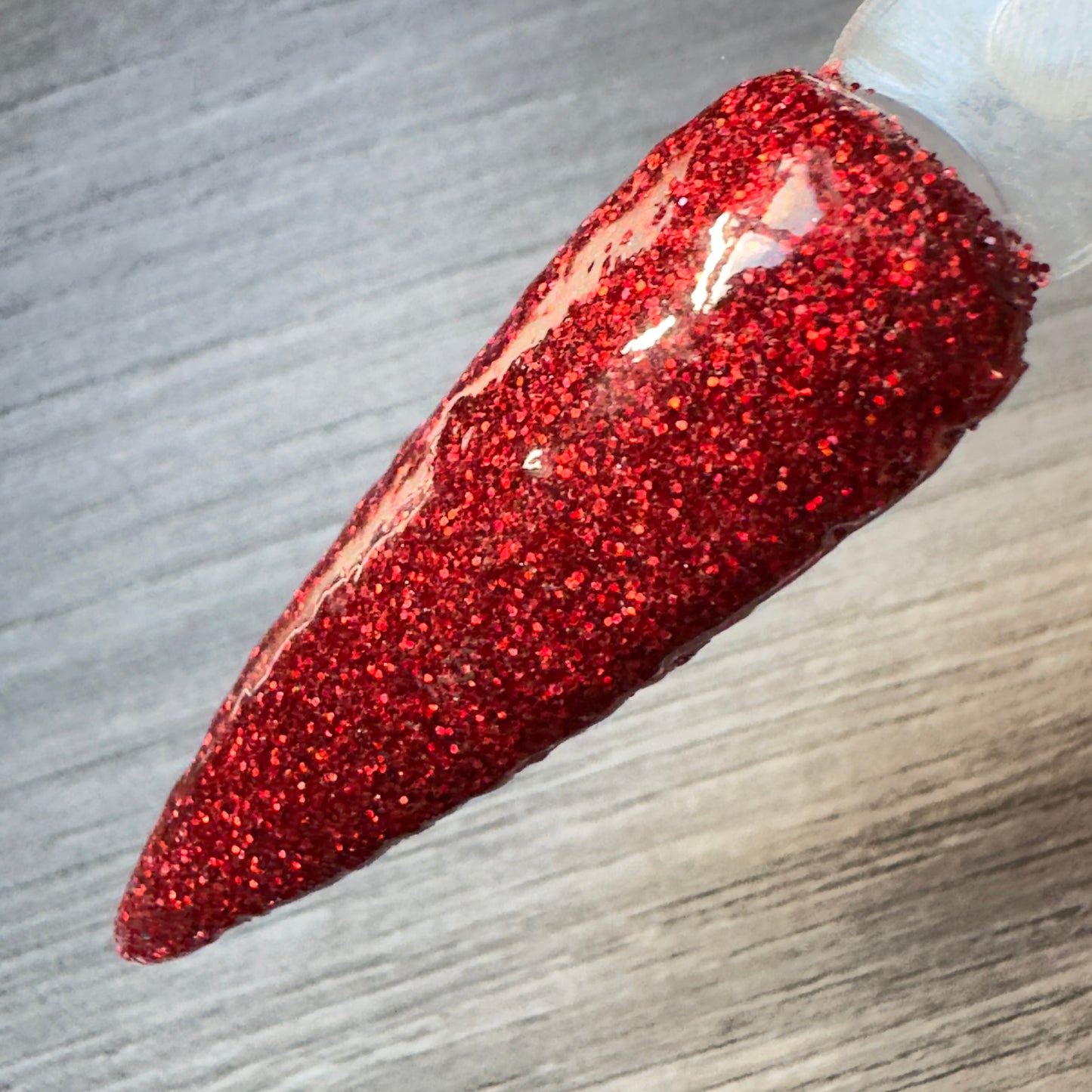 Ruby Noir – Deep Red Glitter Nail Dip Powder