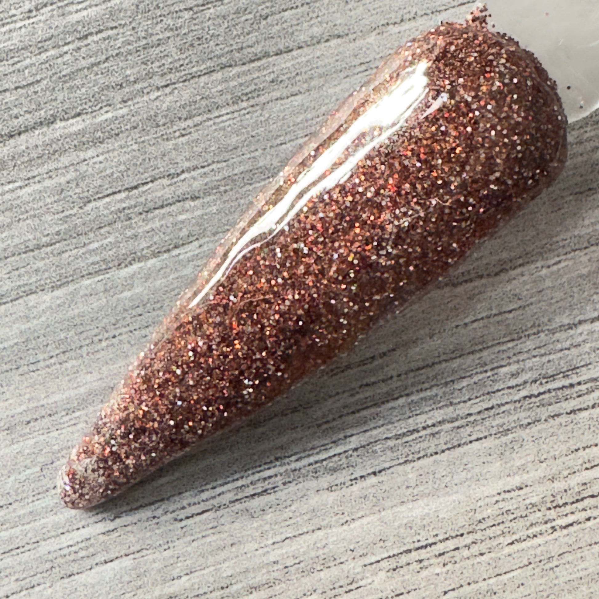 Bronzed Glow - Bronze Glitter Nail Dip Powder UK