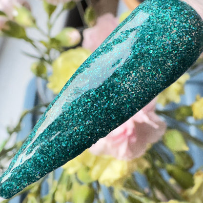 Seafoam – Teal Green Glitter Nail Dip Powder UK