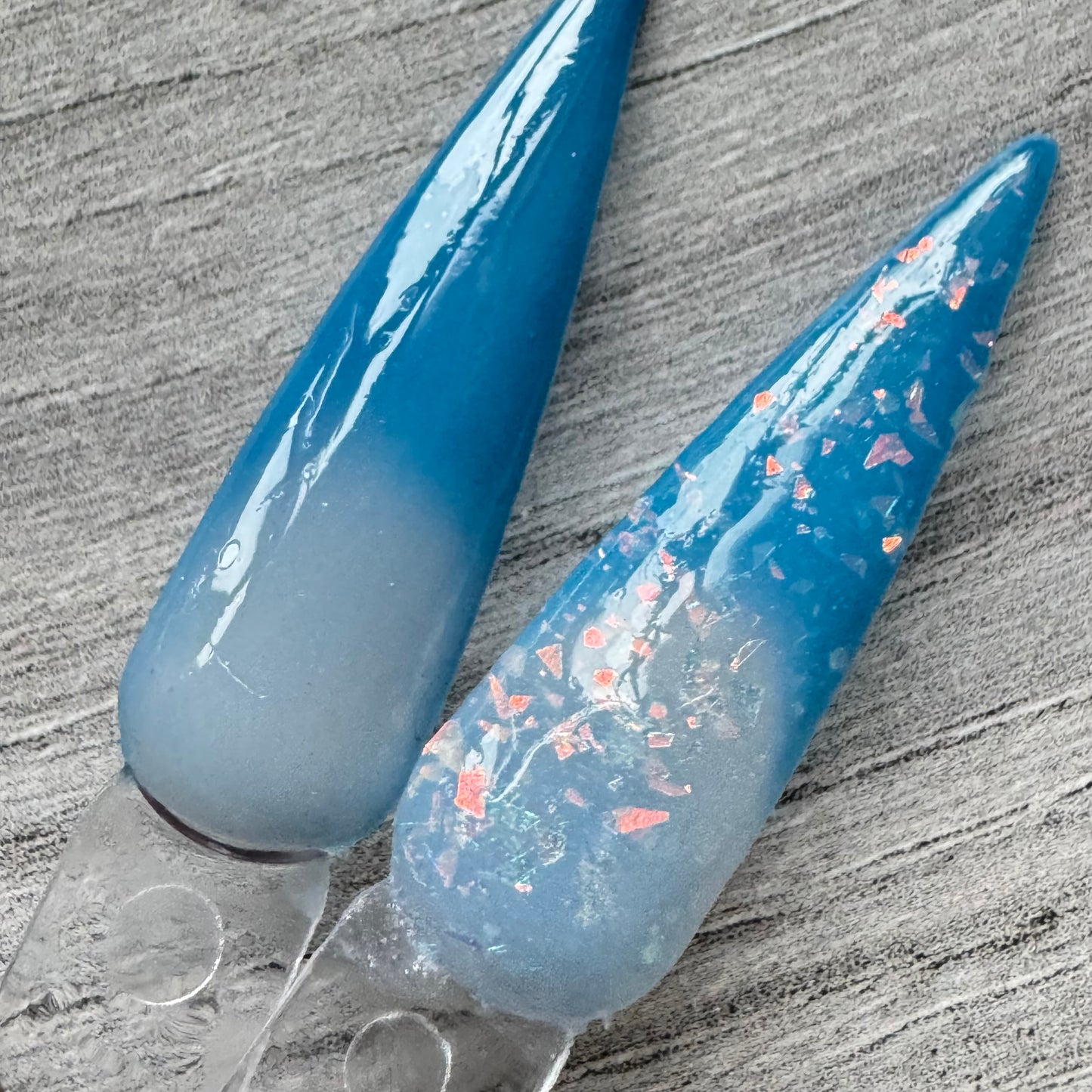 Teal Blue Thermal dip powder