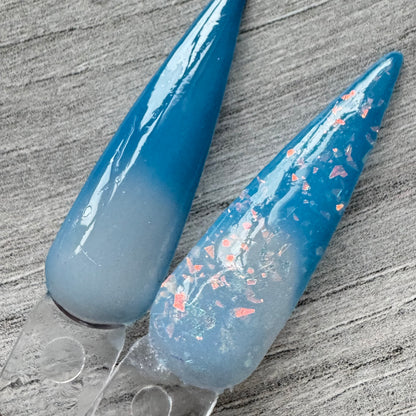 Teal Blue Thermal dip powder