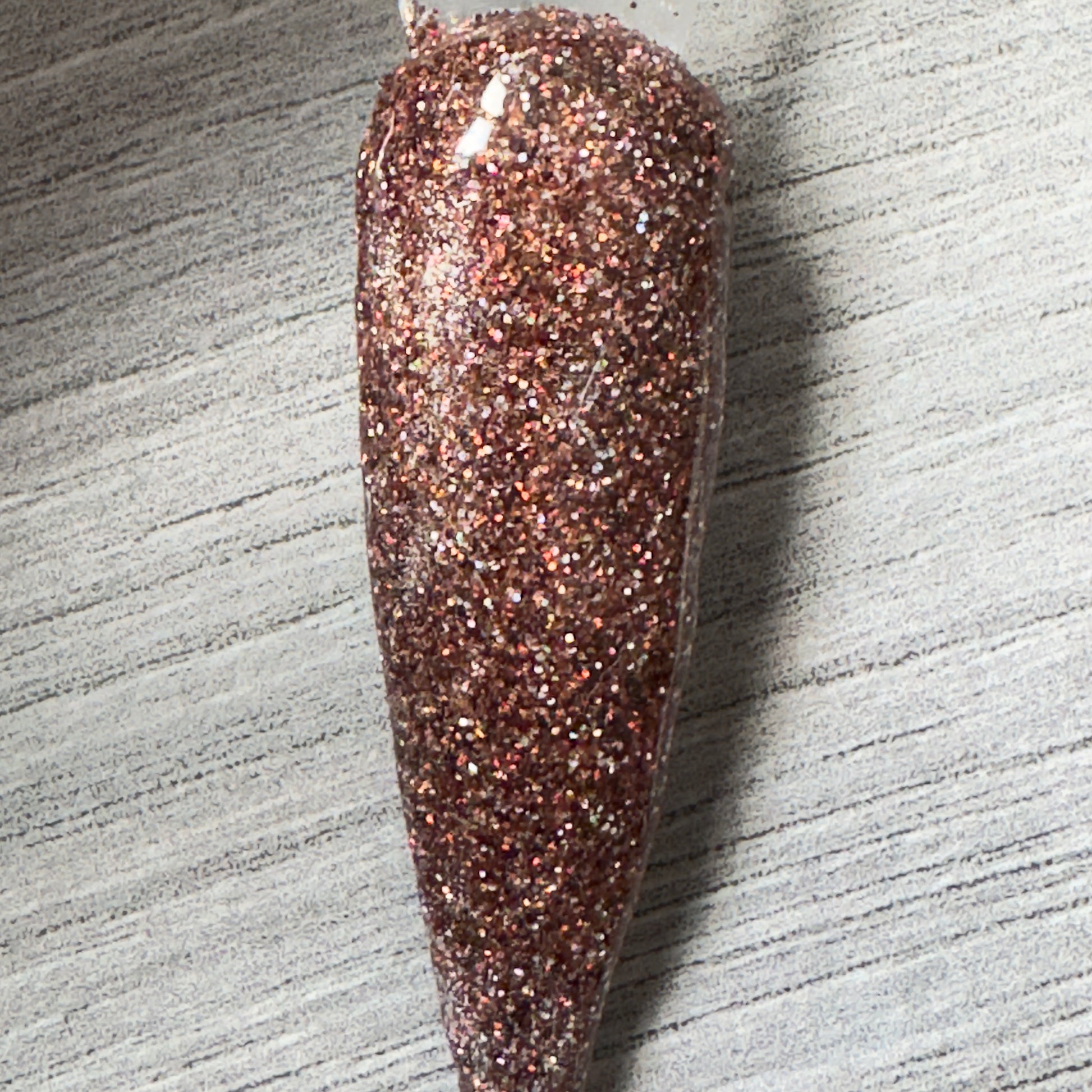 Bronzed Glow - Bronze Glitter Nail Dip Powder UK