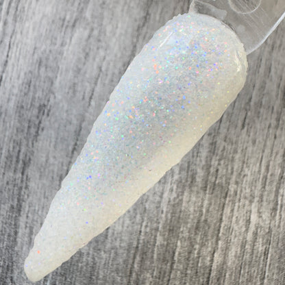 Opaline - Iridescent White Glitter Nail Dip Powder