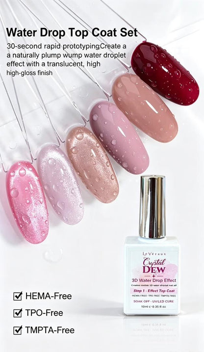 Crystal Dew™ 3D Water Drop Effect Top Coat Set