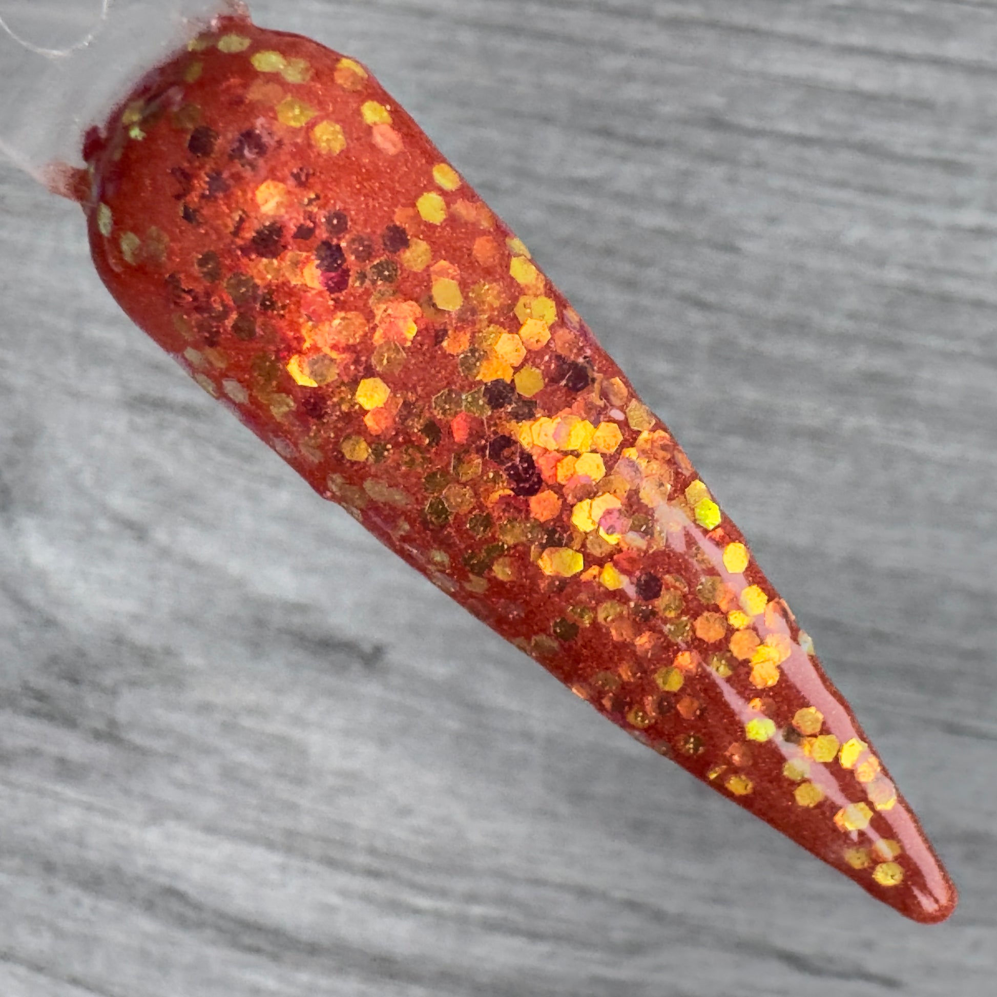 Burning Embers Dip Powder – Red Orange Glitter Nail Dip Powdering Embers