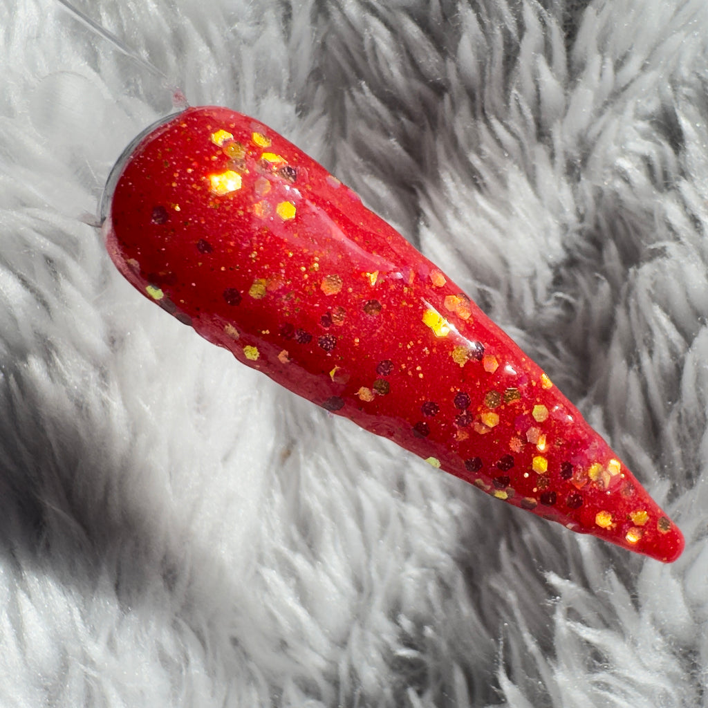 Fiery Blood Moon Dip Powder