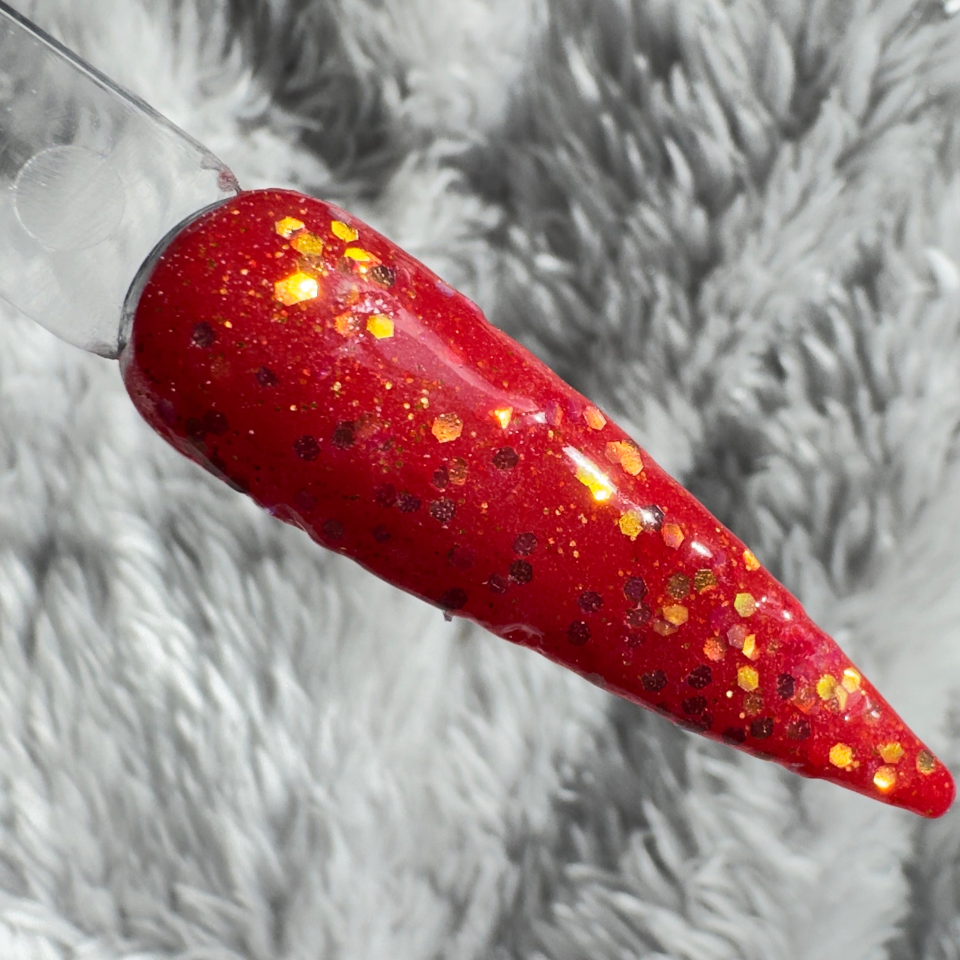 Fiery Blood Moon Dip Powder