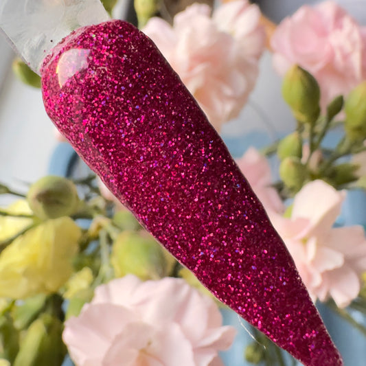 Rosette - Romantic Pink Glitter Nail Dip Powder