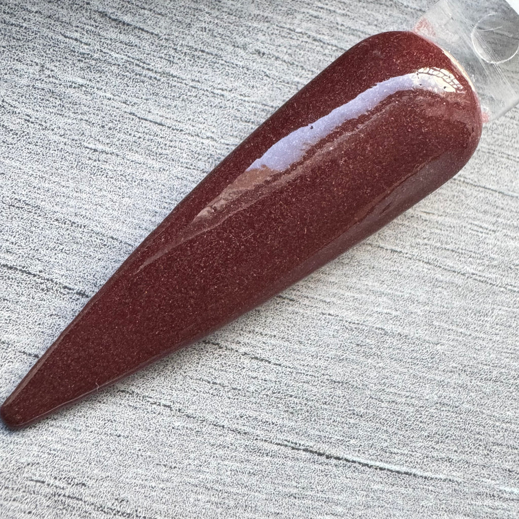 Mulled Wine Deep Burgundy Red Shimmer Dip Powder