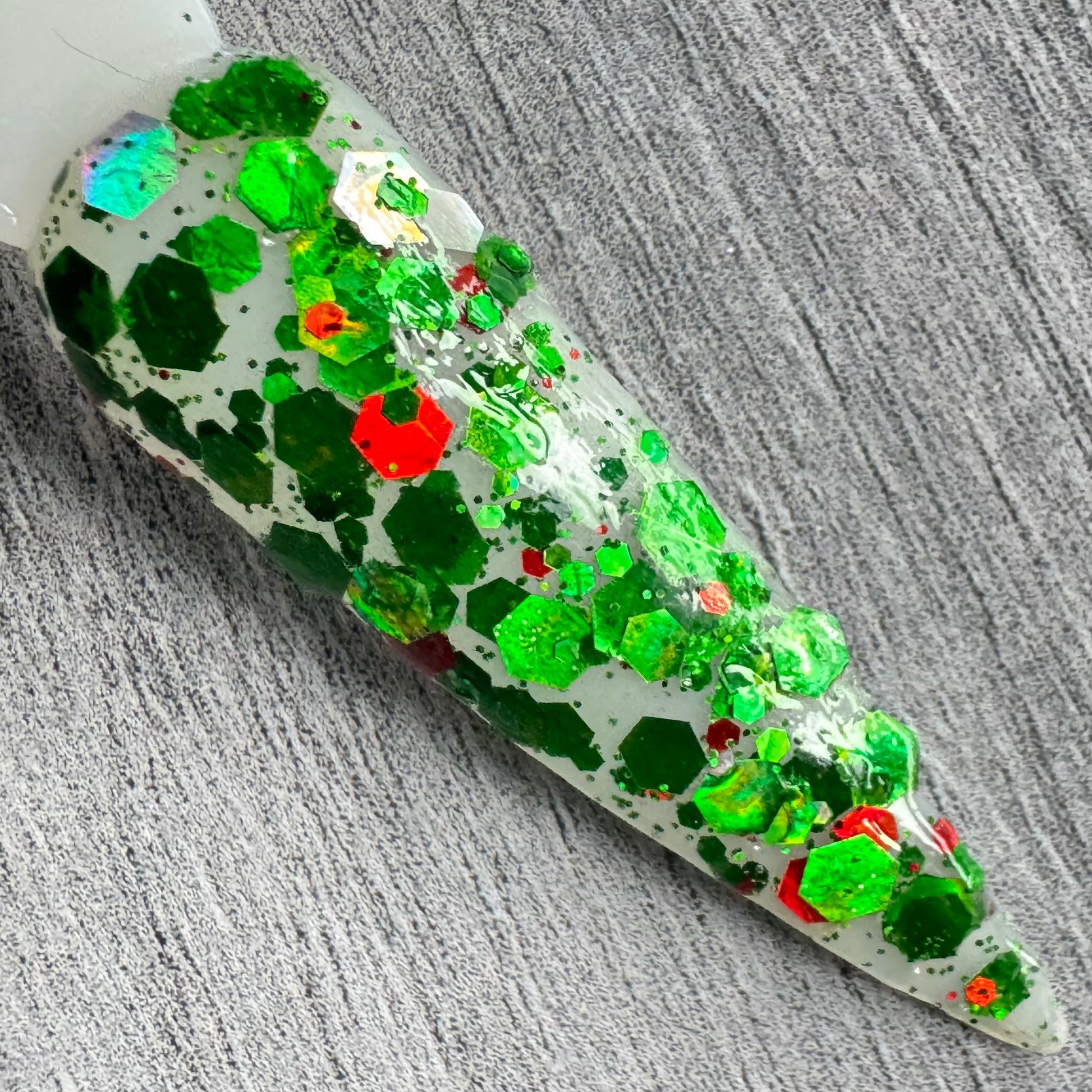 Sleigh My Name - Emerald Green Glitter Dip Powder