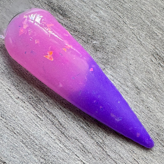 Purple to Pink Thermal Dip Powder