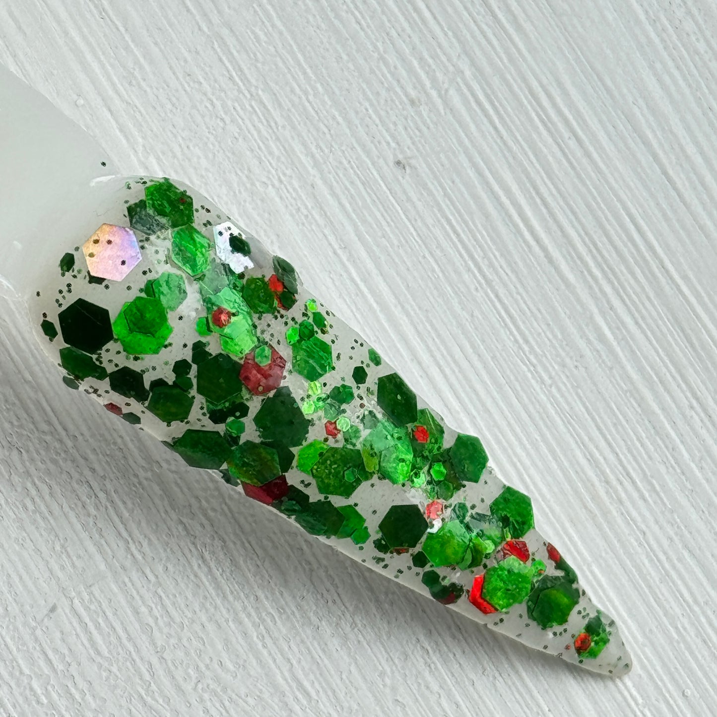 Sleigh My Name - Emerald Green Glitter Dip Powder