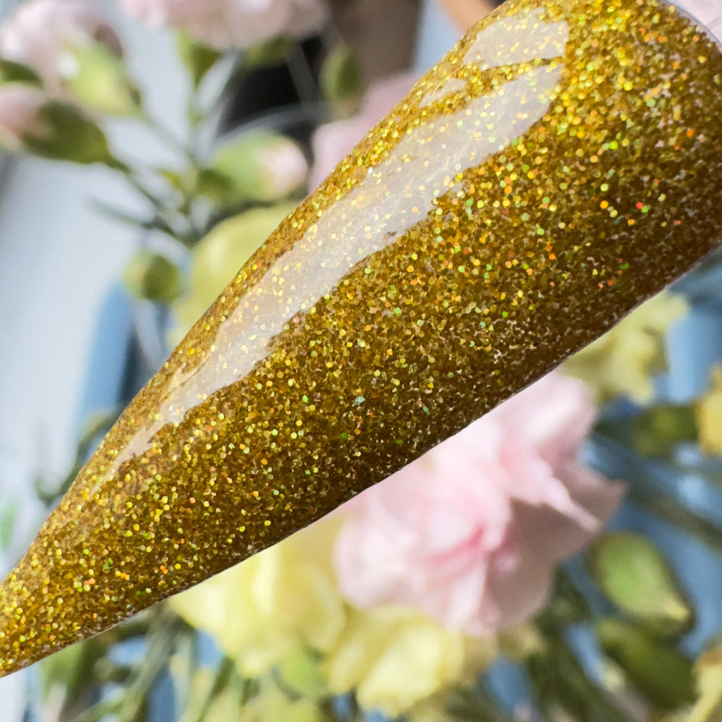 Golden Ember - Gold Glitter Nail Dip Powder
