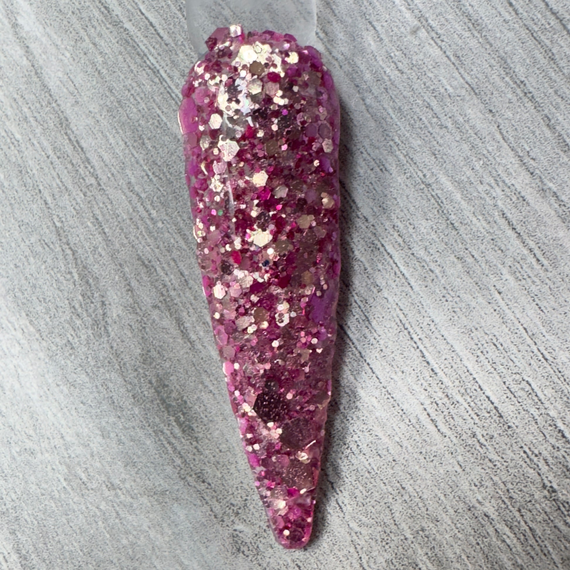 Midnight Rose - Pink Glitter Dip Powder