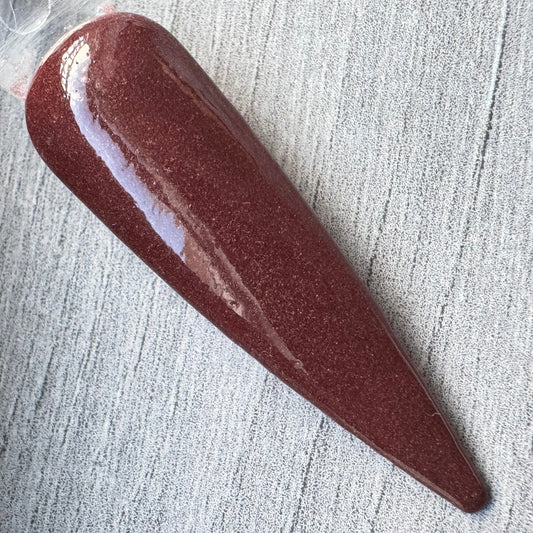 Mulled Wine Deep Burgundy Red Shimmer Dip Powder