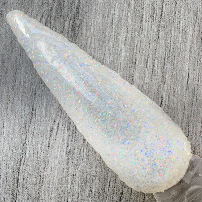 Opaline - Iridescent White Glitter Nail Dip Powder