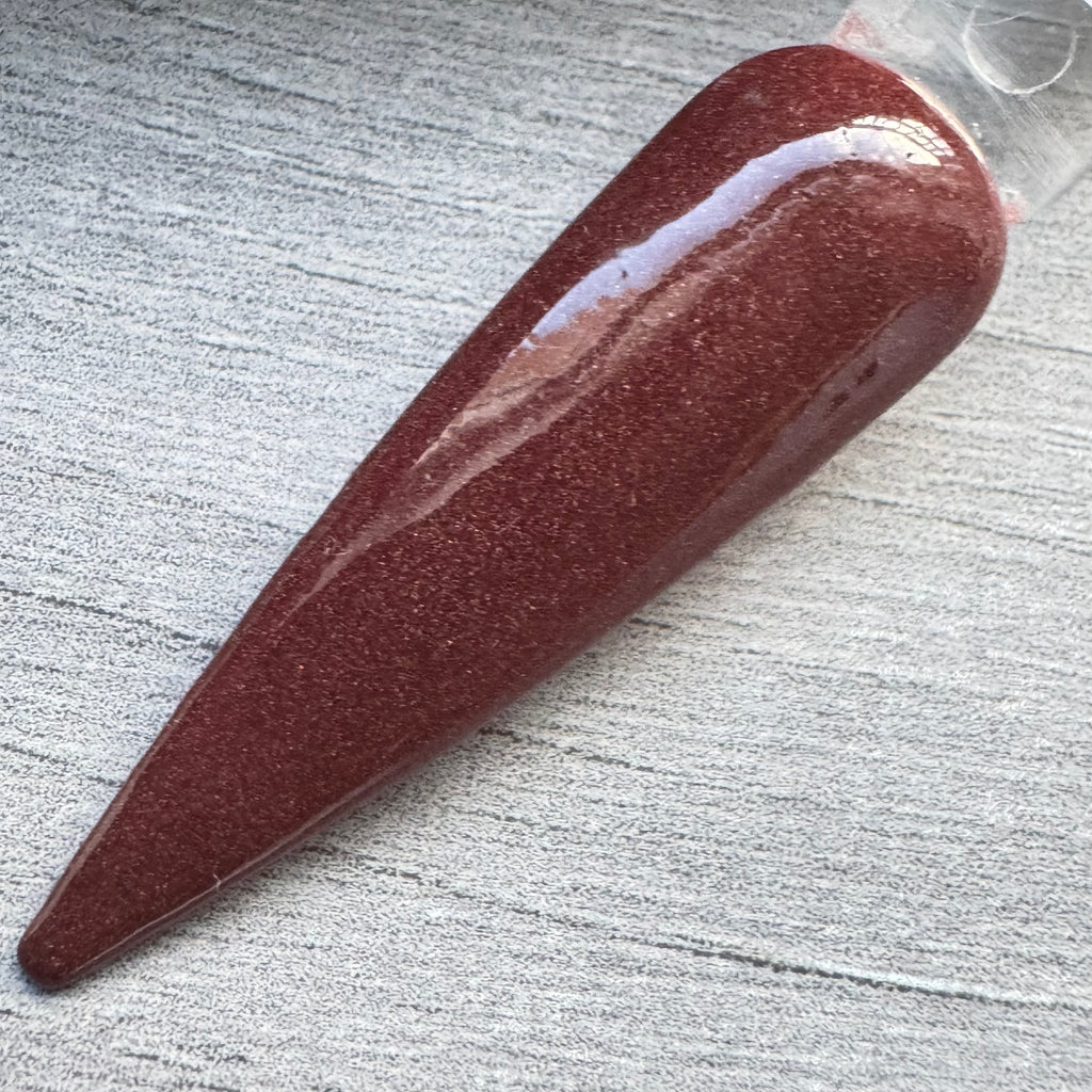 Mulled Wine Deep Burgundy Red Shimmer Dip Powder