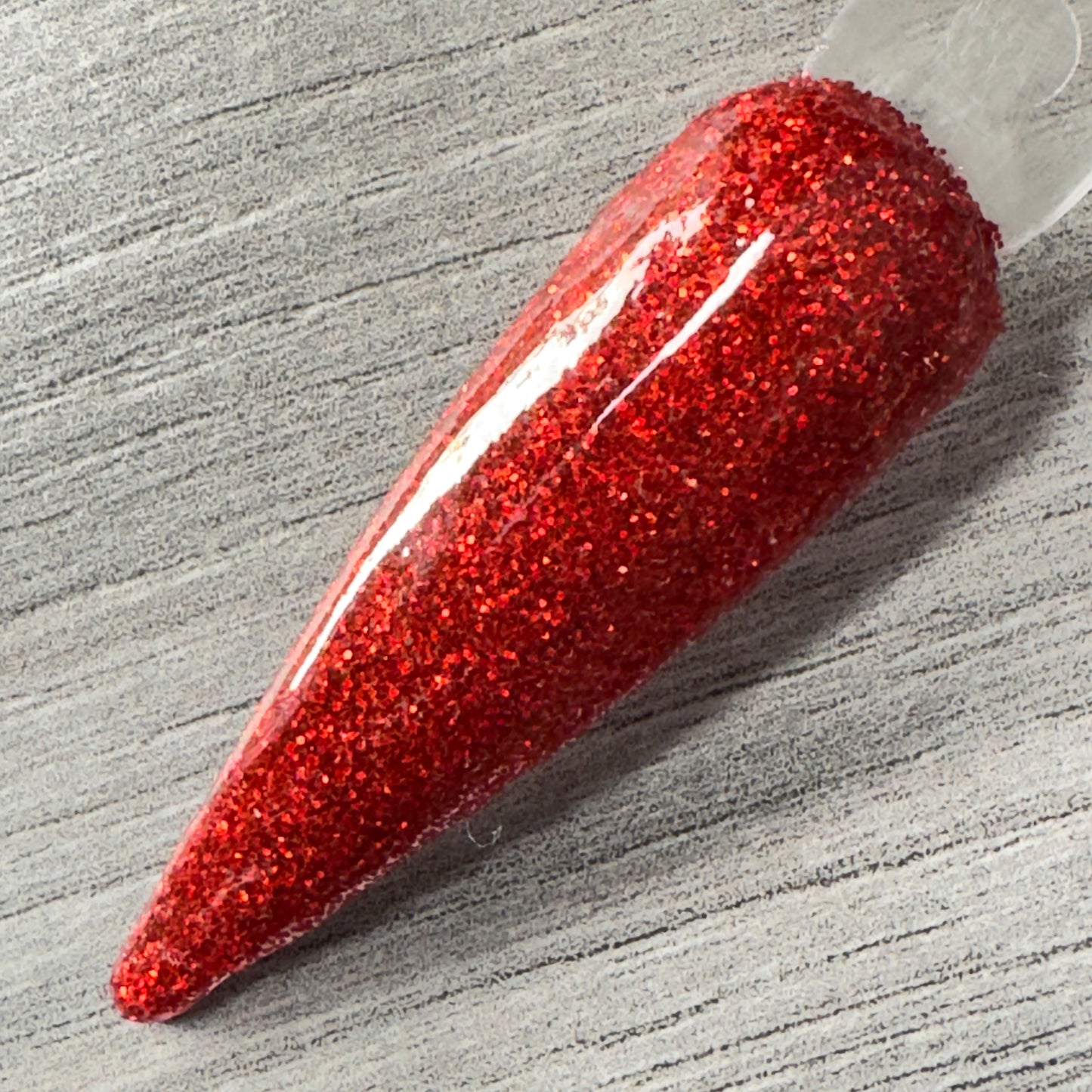 Crimson Kiss – Red Glitter Nail Dip Powder