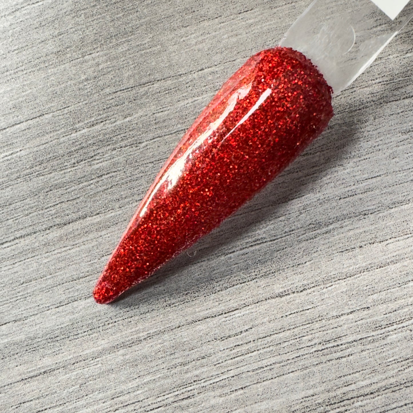 Crimson Kiss – Red Glitter Nail Dip Powder