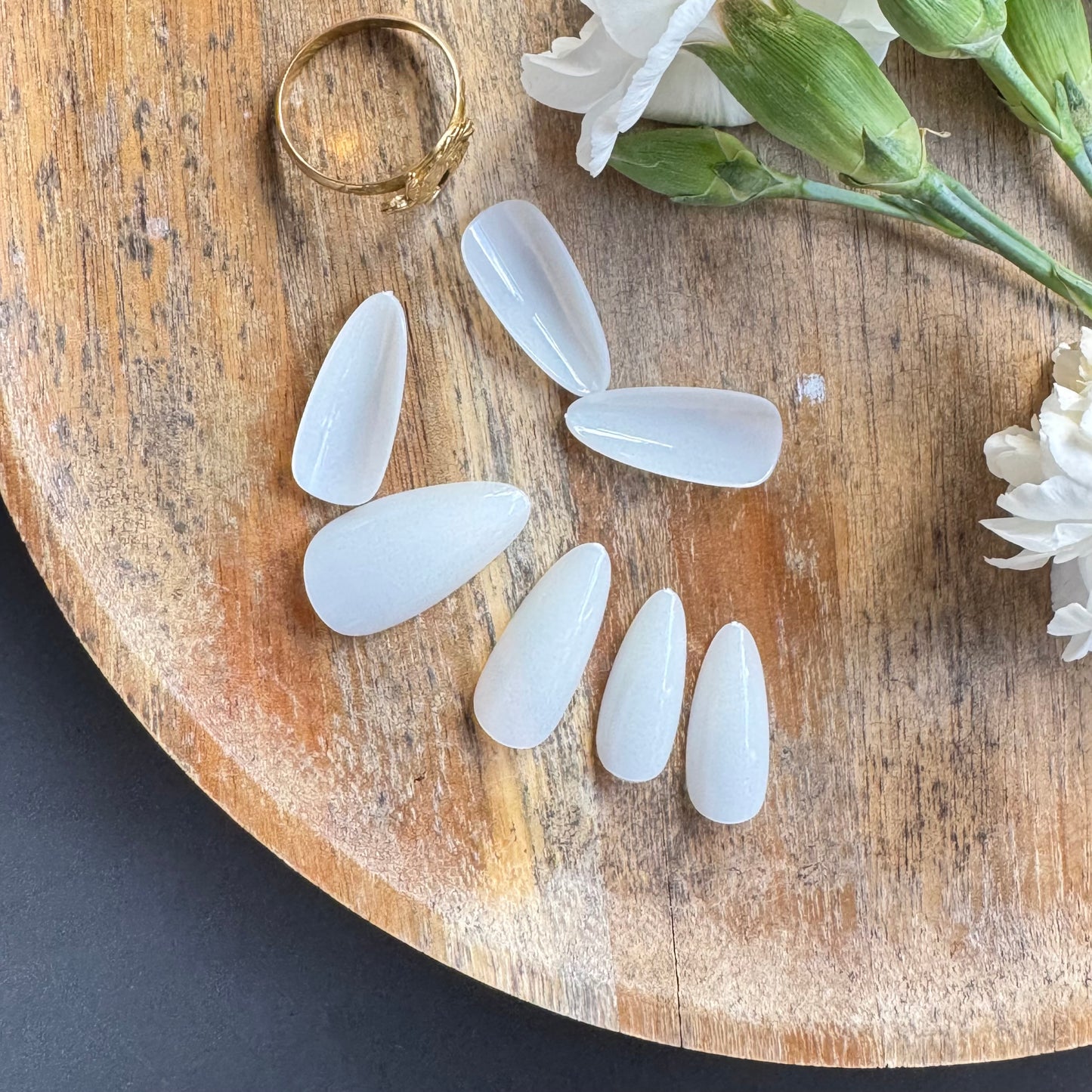 Pre-Shaped Almond Soft Gel Nail Tips - Natural Nail Extension