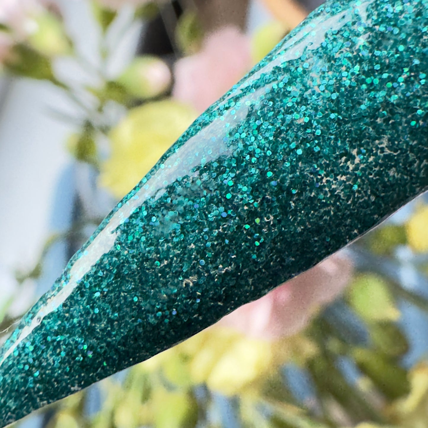 Seafoam – Teal Green Glitter Nail Dip Powder UK
