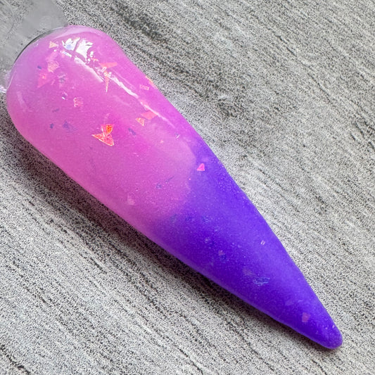 Purple to Pink Thermal Dip Powder