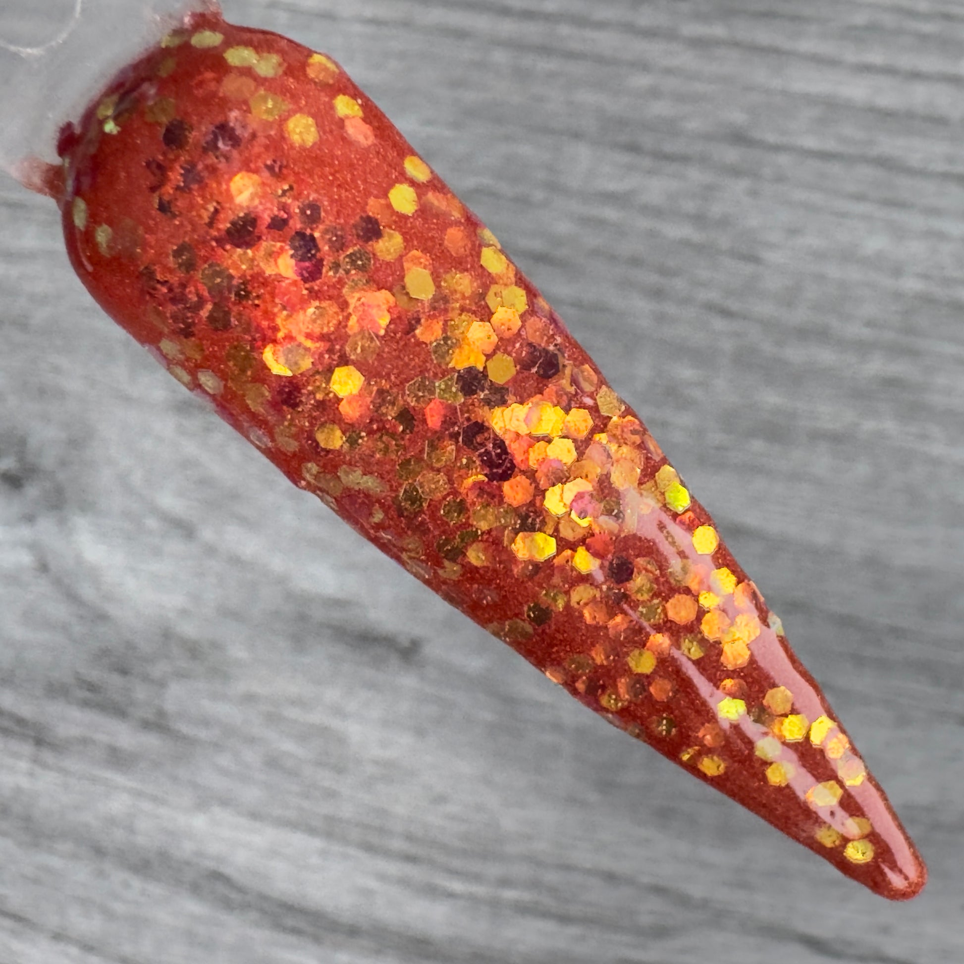 Burning Embers Dip Powder – Red Orange Glitter Nail Dip Powdering Embers