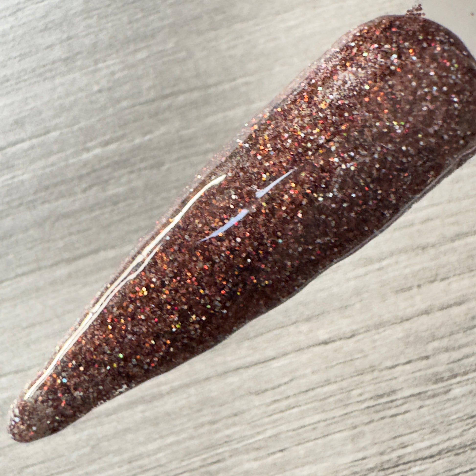 Bronzed Glow - Bronze Glitter Nail Dip Powder UK