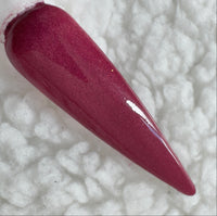 Cranberry Kiss Dip Powder – Deep Red Shimmer Nail Colour