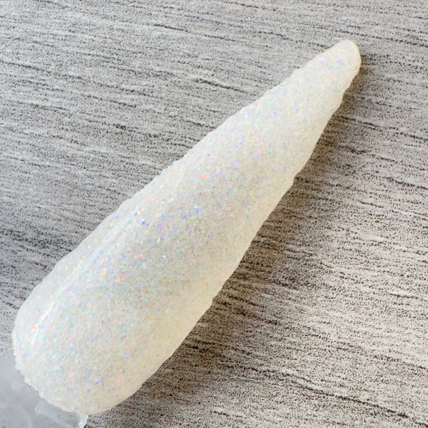 Opaline - Iridescent White Glitter Nail Dip Powder