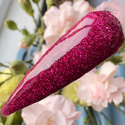 Rosette - Romantic Pink Glitter Nail Dip Powder