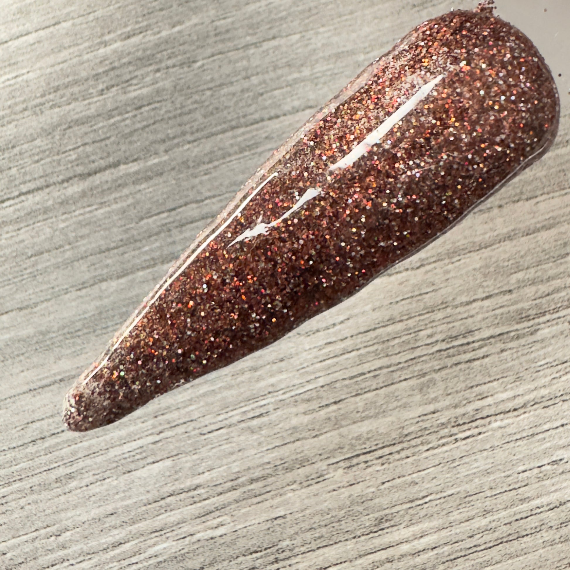 Bronzed Glow - Bronze Glitter Nail Dip Powder UK