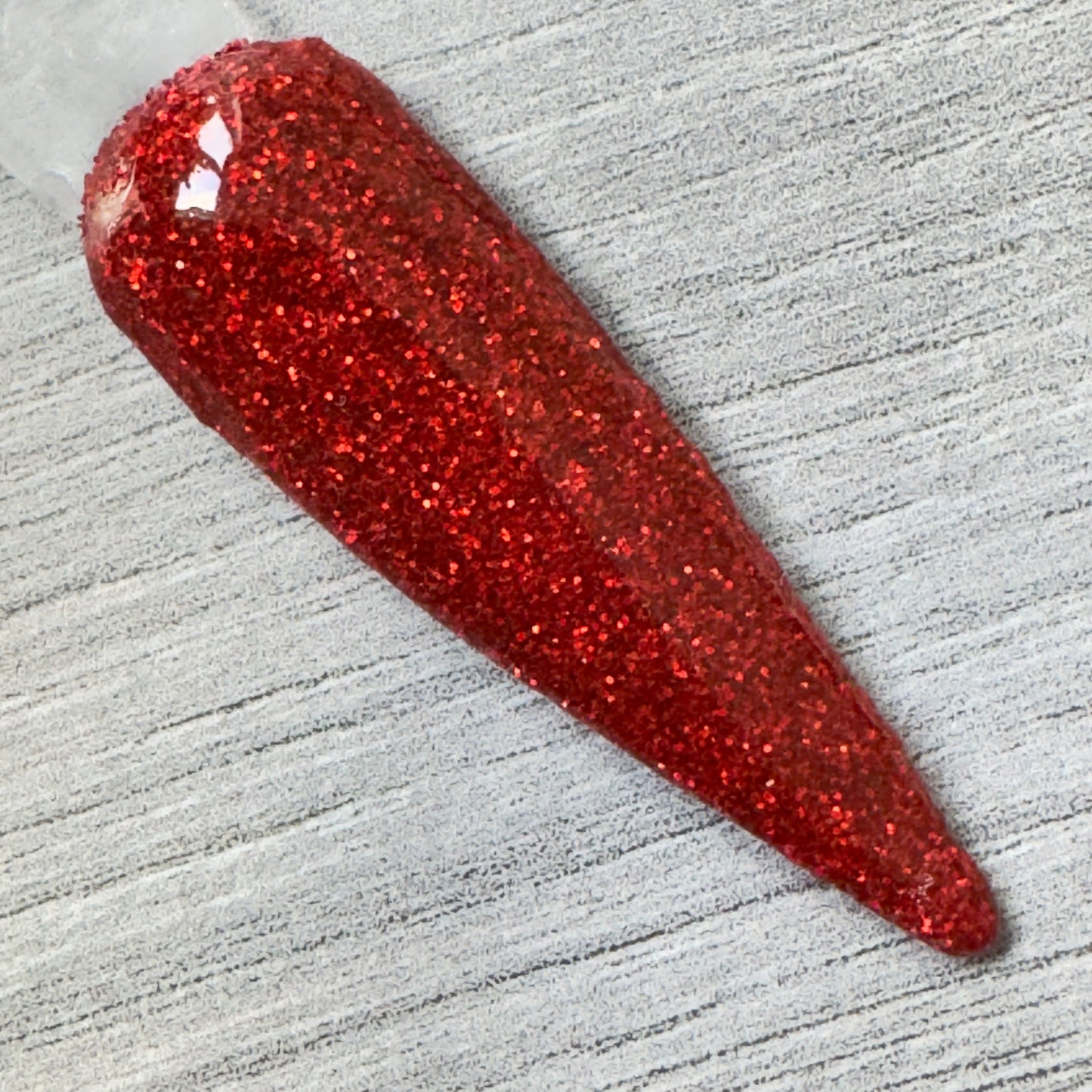 Crimson Kiss – Red Glitter Nail Dip Powder