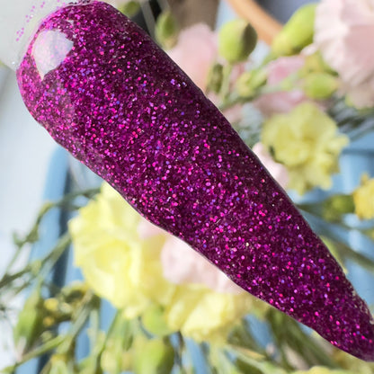 Veloura – Purple Glitter Nail Dip Powder