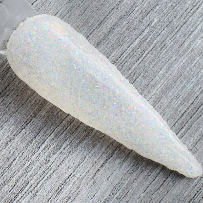 Opaline - Iridescent White Glitter Nail Dip Powder