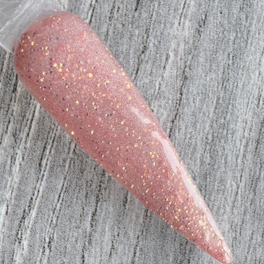 Rosewood Glow | Rose Gold Glitter Dip Powder