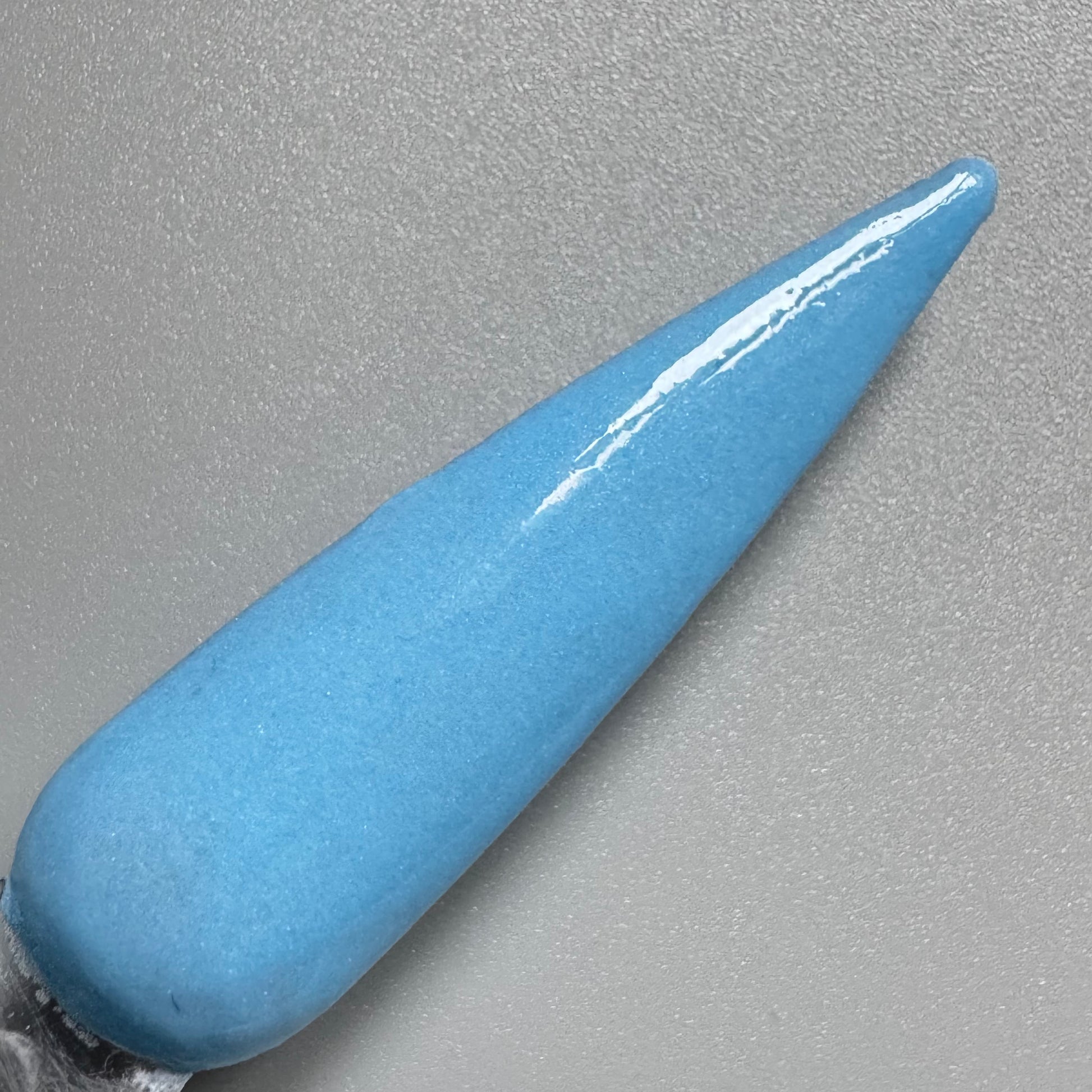 baby blue dip powder colour swach stick