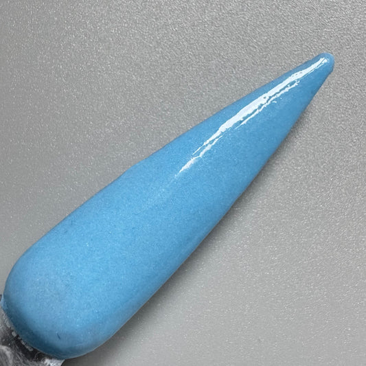 baby blue dip powder colour swach stick