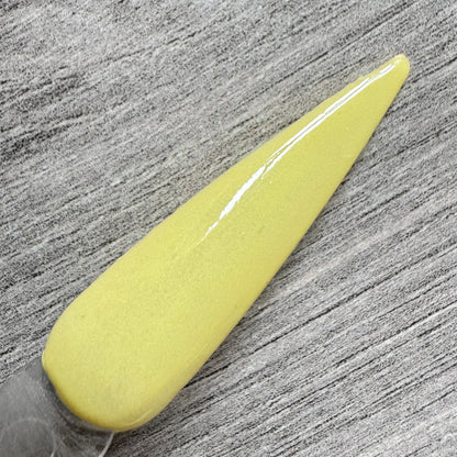 Butter yellow dip powder nail colour