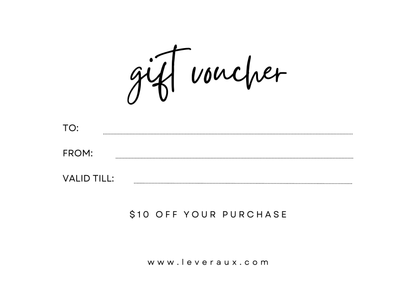 Leveraux Gift Card | Nail Care Gift Card – Christmas Gift Ideas for Nail Clients, Nail Techs & Beauty Lovers
