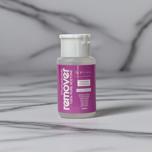 100% Pure Acetone Nail Polish Remover – Quick Soak-Off Solution for Acrylic, Gel & Dip Powder